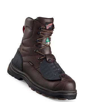 Red Wing King Toe® 8-inch Waterproof CSA Metguard Men's Safety Boots Burgundy | ZA 281KOR